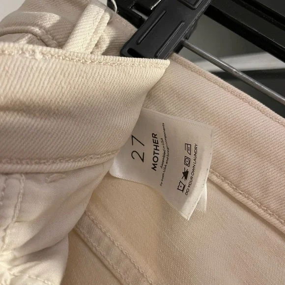 MOTHER Women's Light Tan The Hustler Ankle Fray, Size 27 - Picture 8 of 15